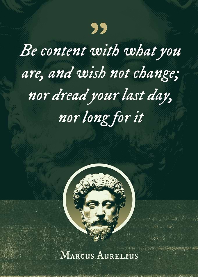 Be content with what you