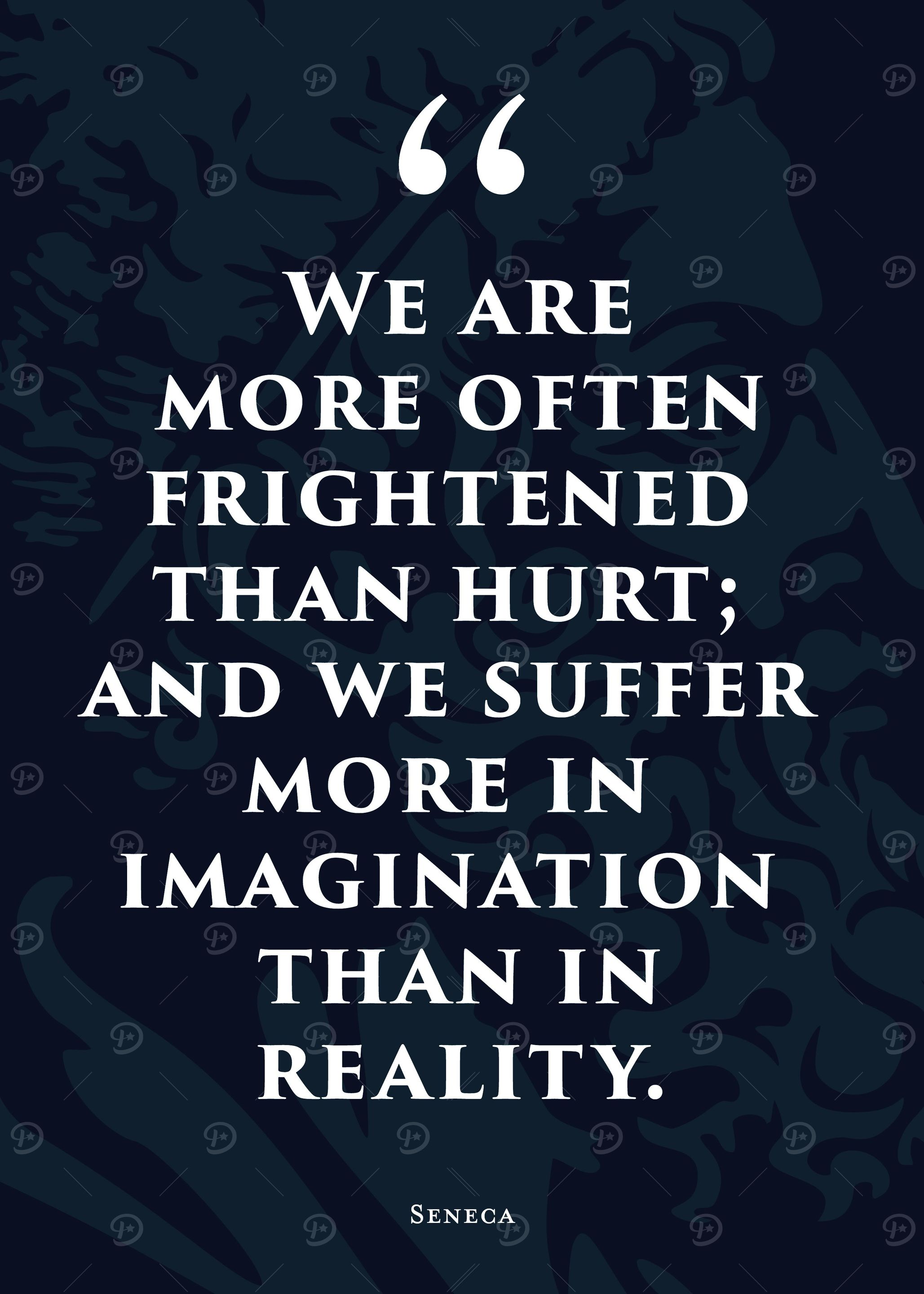 Stoic Quote 18 Blue