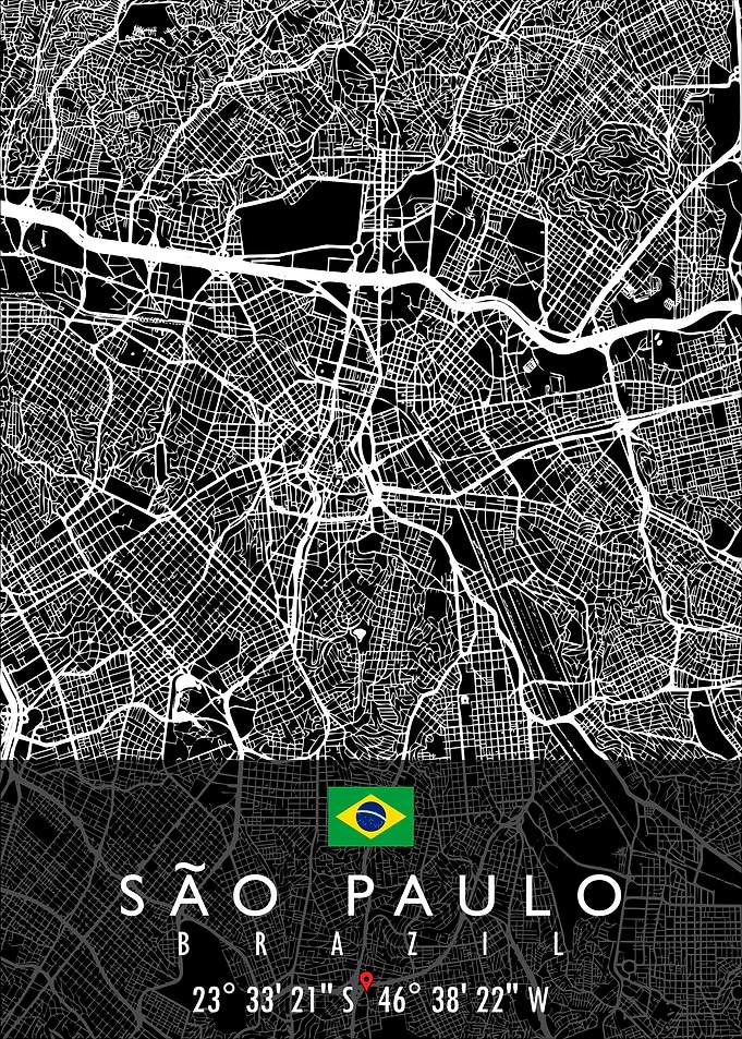 SAO PAULO MAP BRAZIL