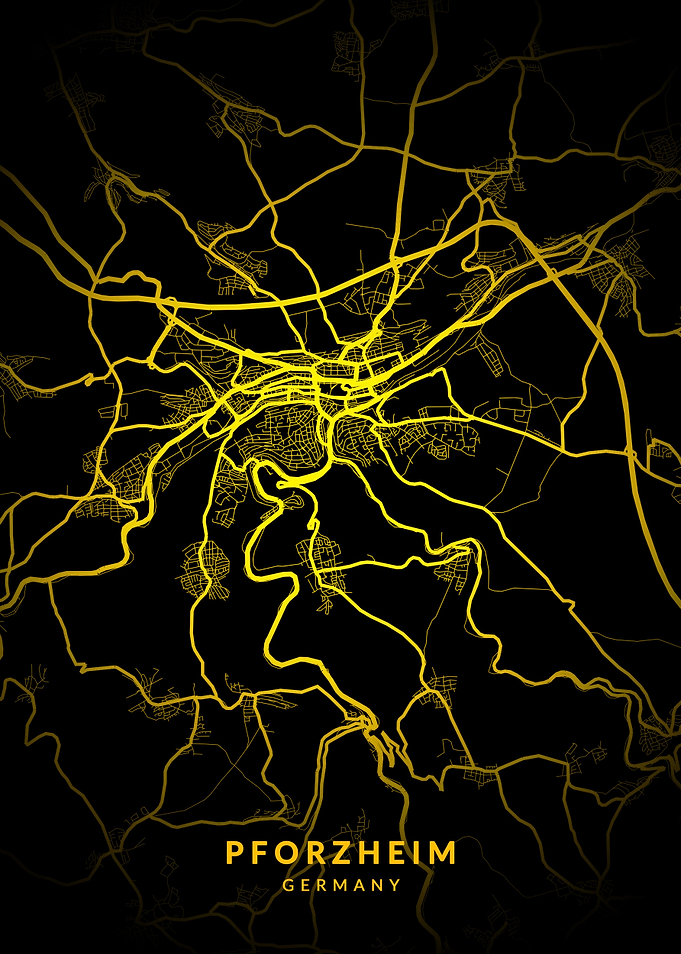 Pforzheim Germany City Map