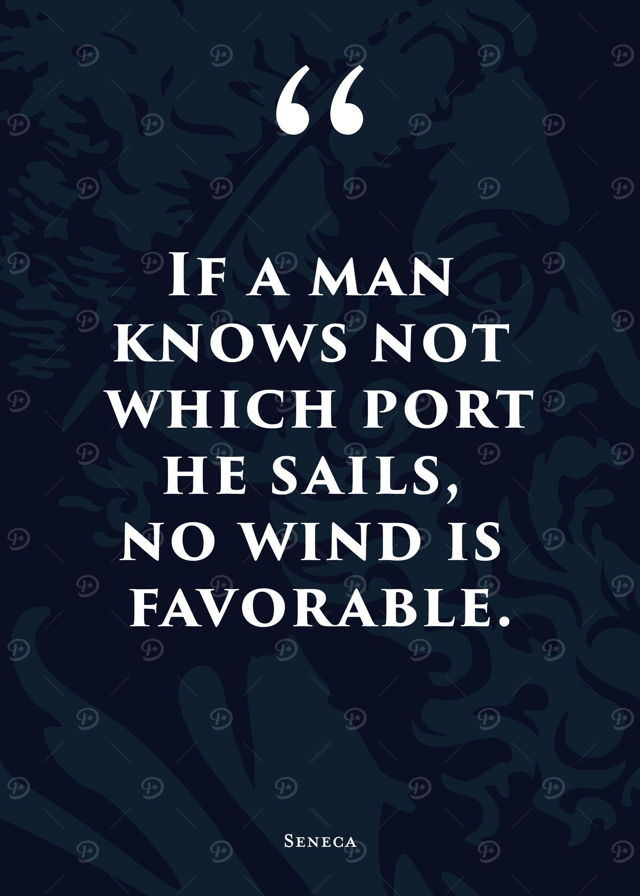 Stoic Quote 19 Blue