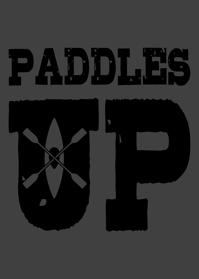 PADDLES UP Funny Kayaking