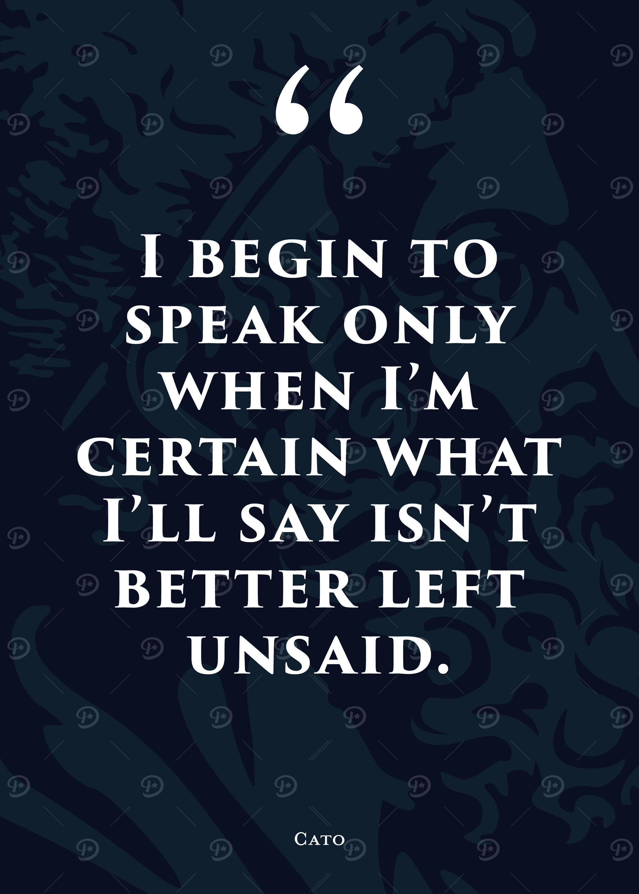 Stoic Quote 23 Blue