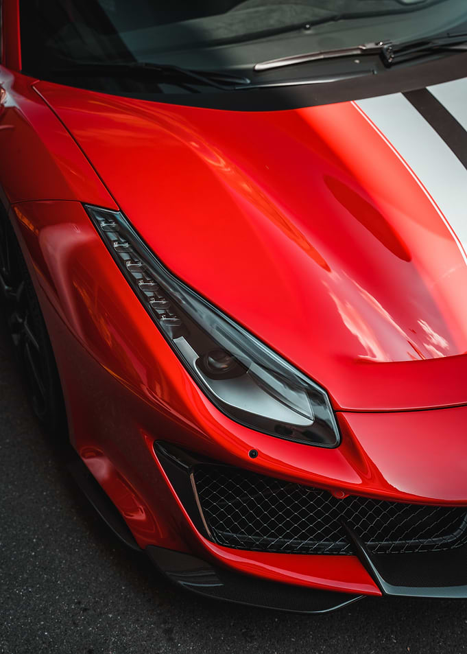 Red Lamborghini Aventador