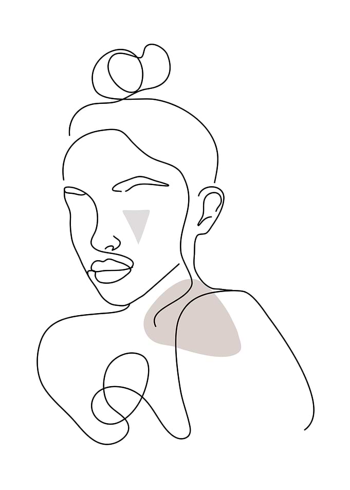 Abstract Woman Art