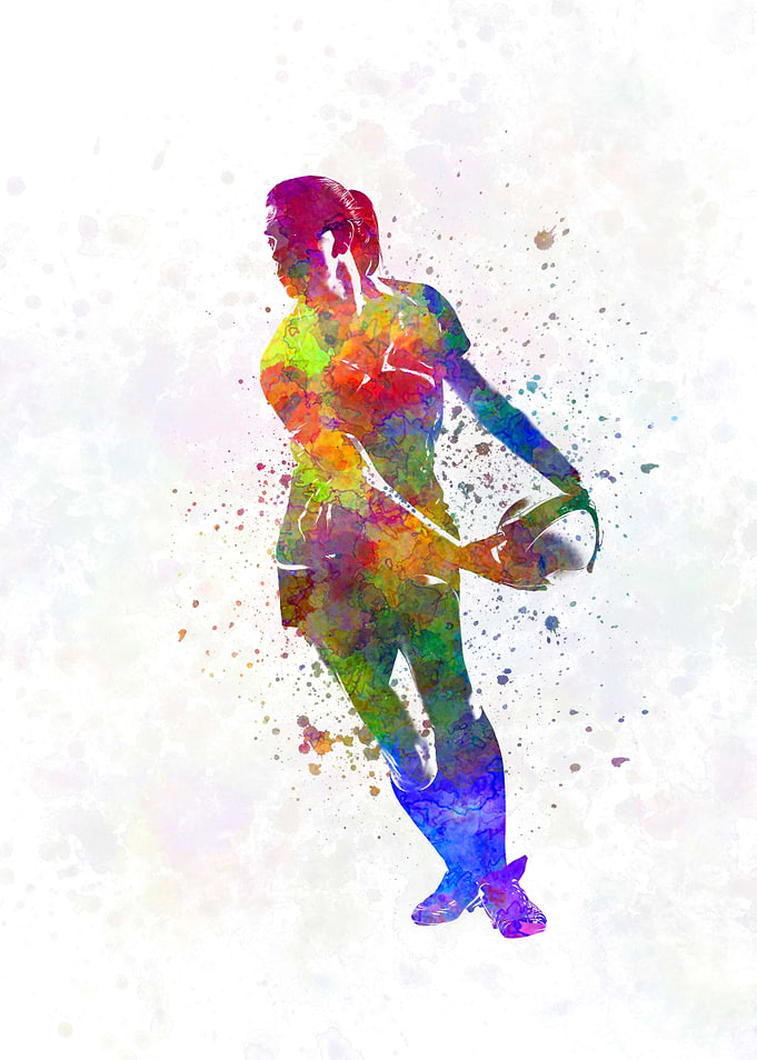 Female rugby player