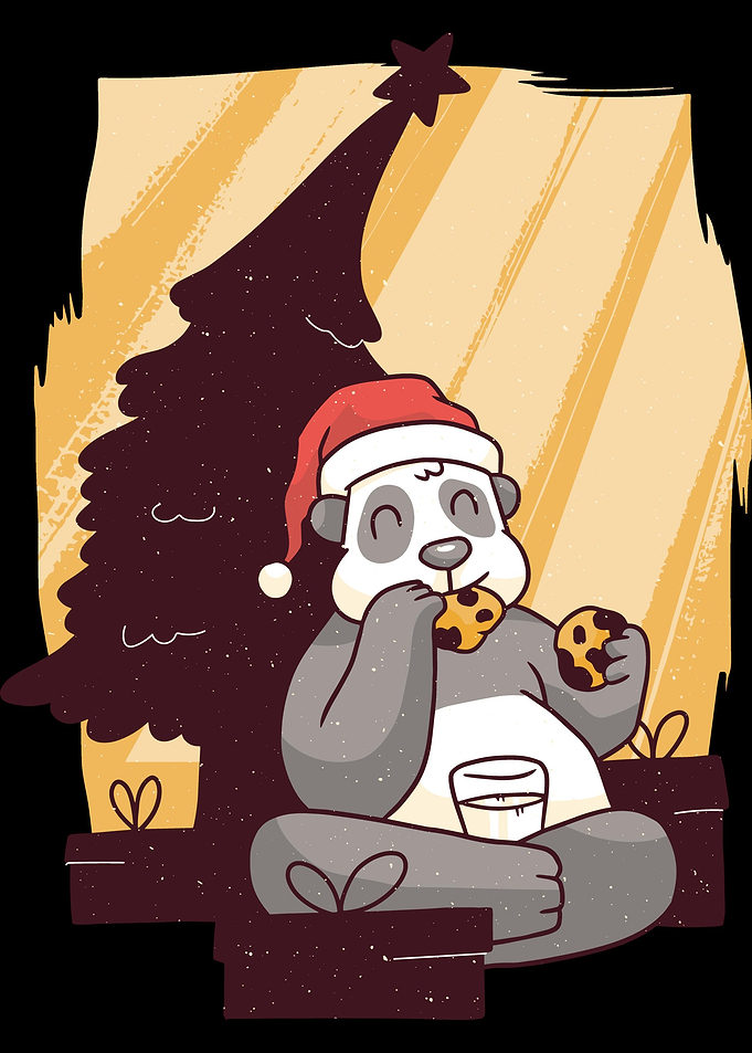 panda christmas