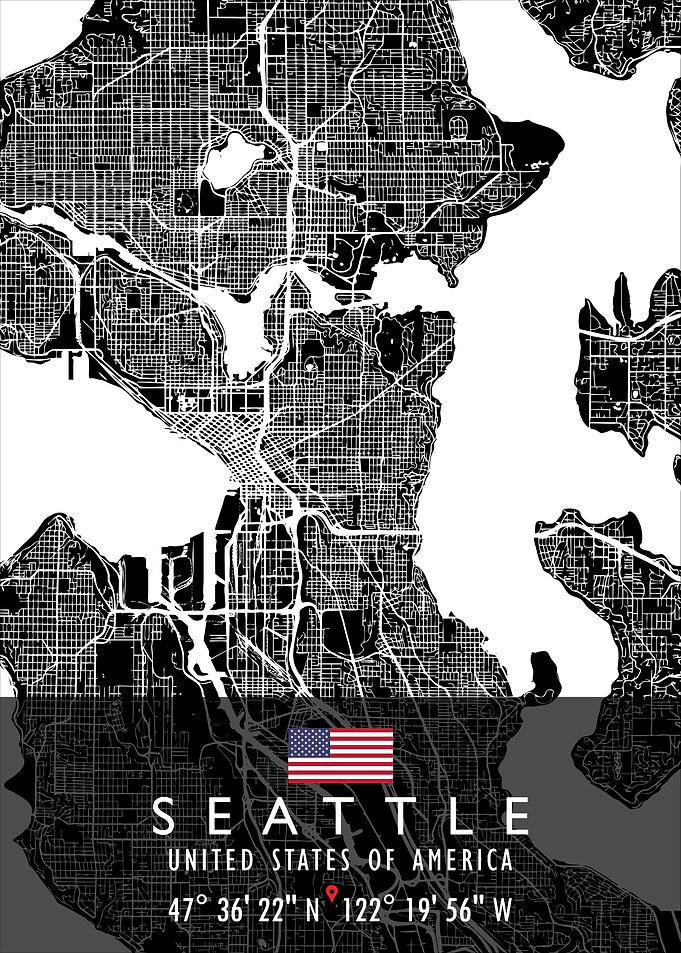 SEATTLE MAP USA