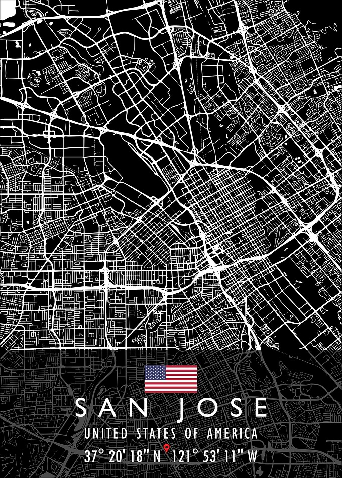 SAN JOSE MAP USA
