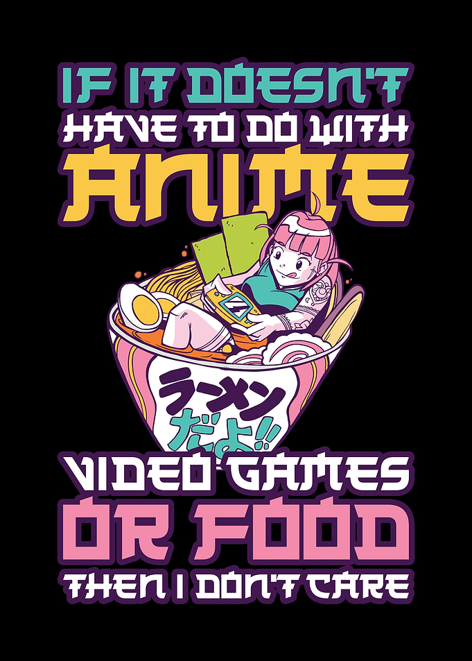 Anime Video Games Or Food