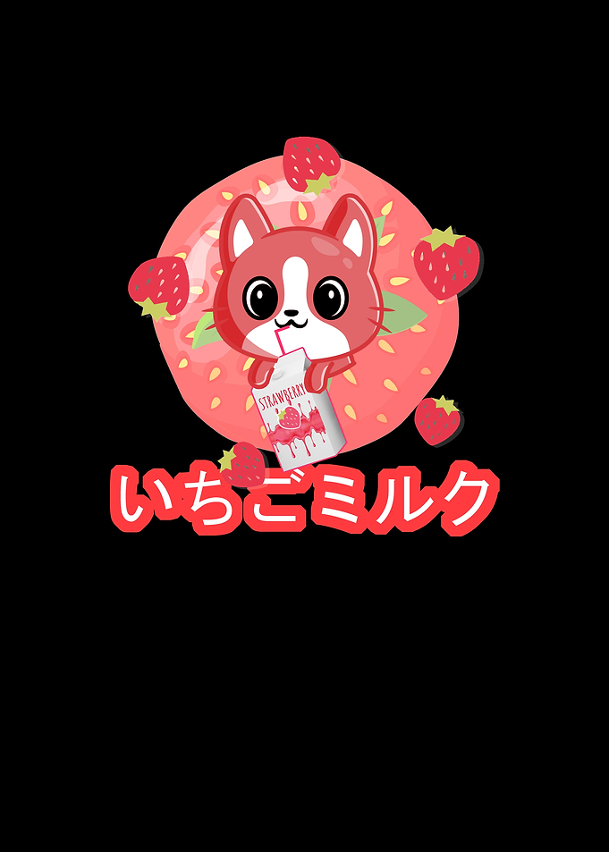 Kawaii Japanese Cat Milk