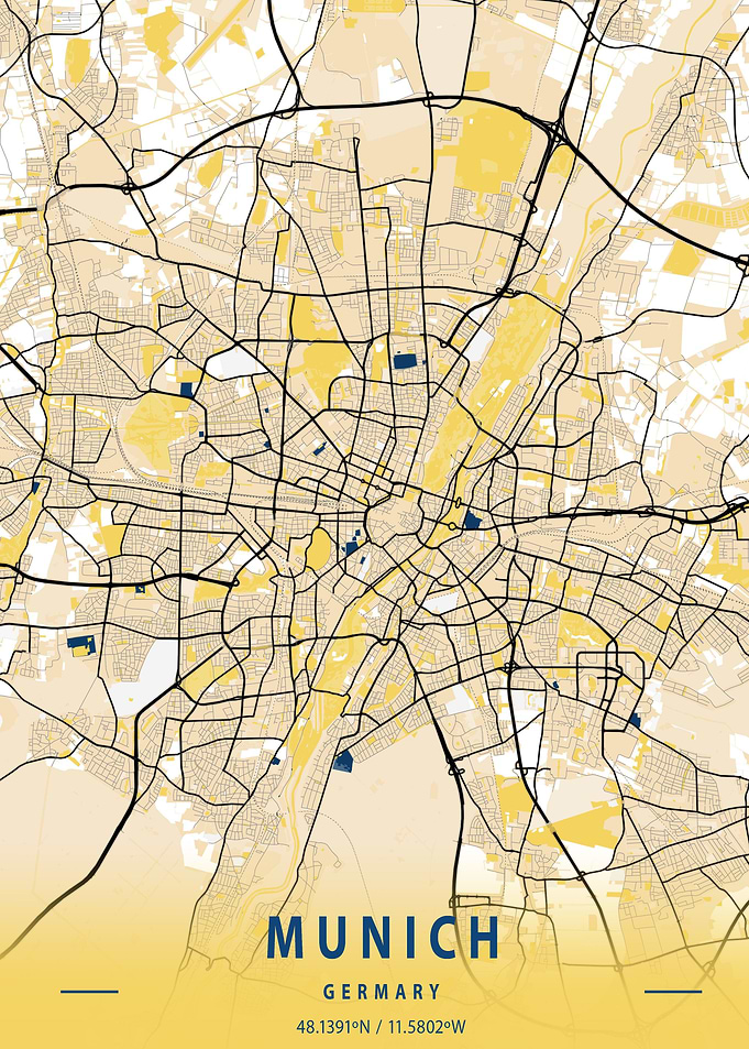 Munich Bayern Stadtplan