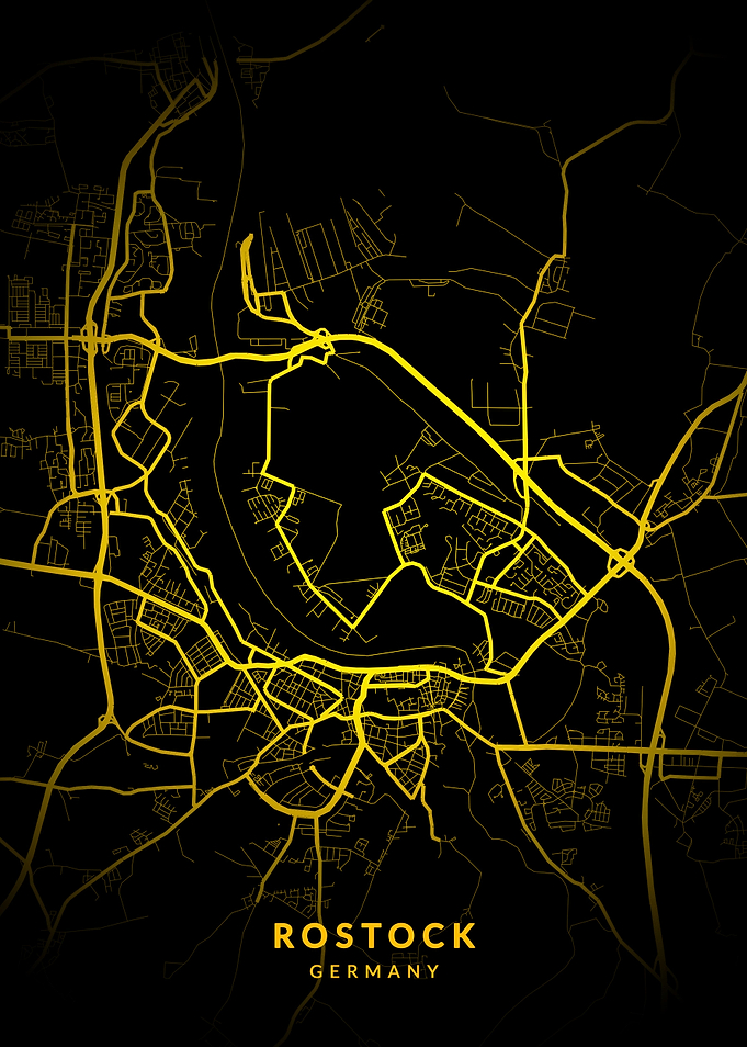 Rostock Germany City Map