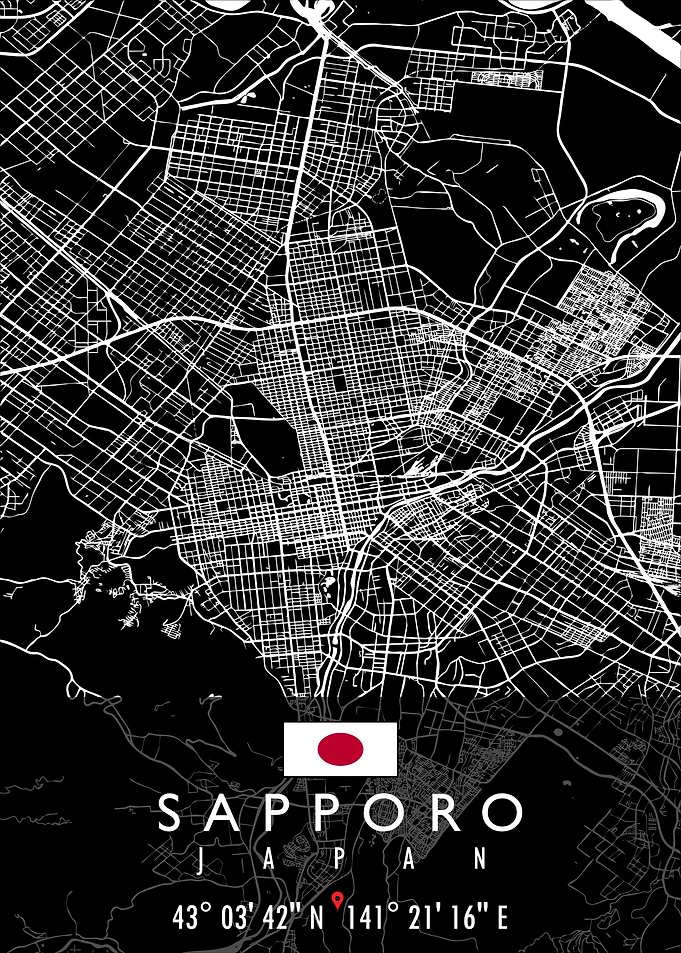 SAPPORO MAP JAPAN