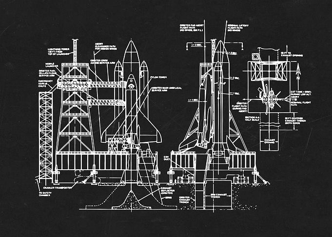 Spaceship launch pad