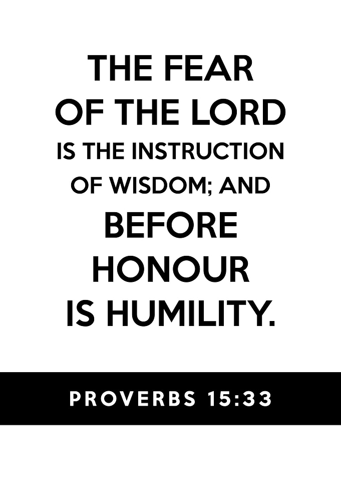 Proverbs 15 33