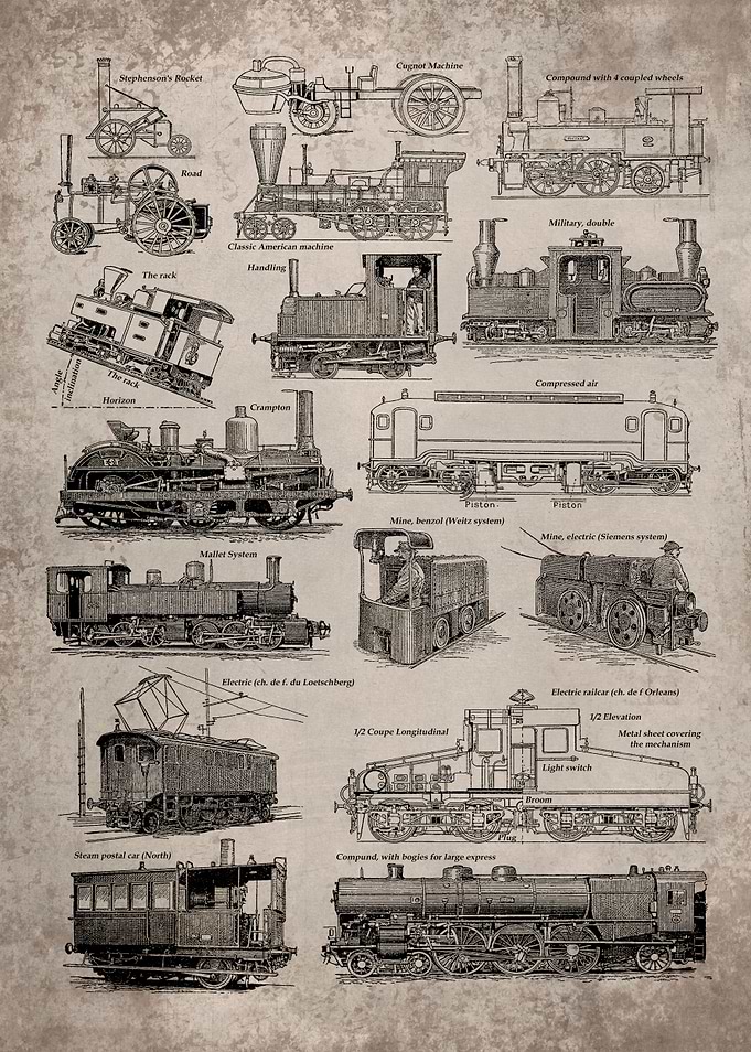 Locomotive Train Art