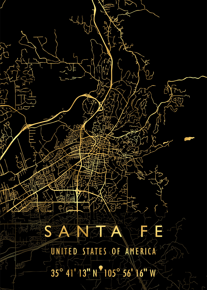 SANTA FE MAP USA