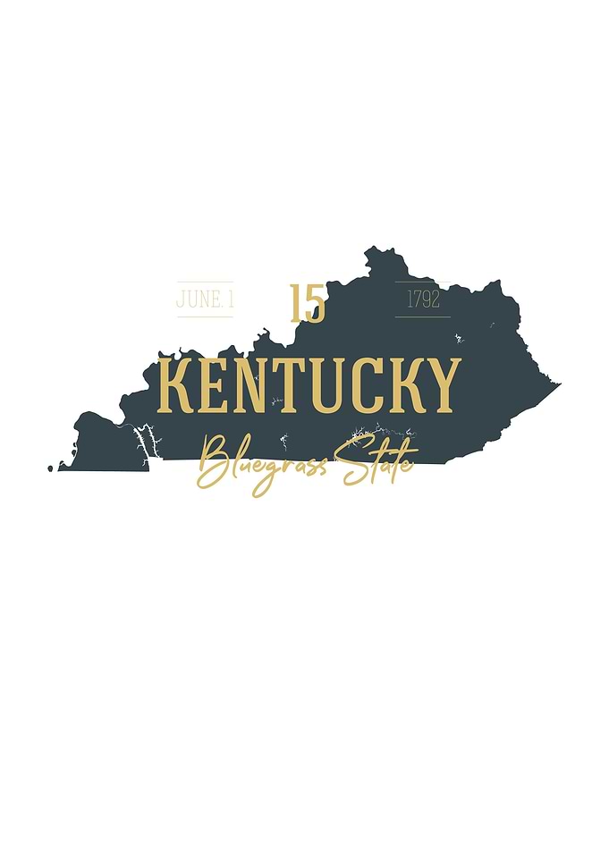 Kentucky State Map USA