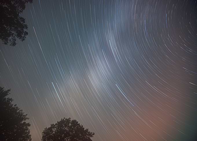 69 minute exposure