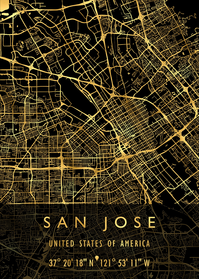 SAN JOSE MAP USA