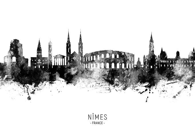 Nimes Skyline France