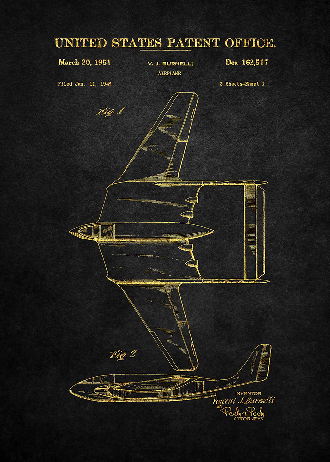 64 Burnelli Airplane Pate
