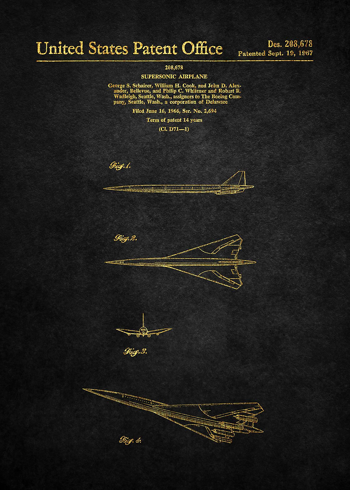 69 Boeing SST Plane Paten