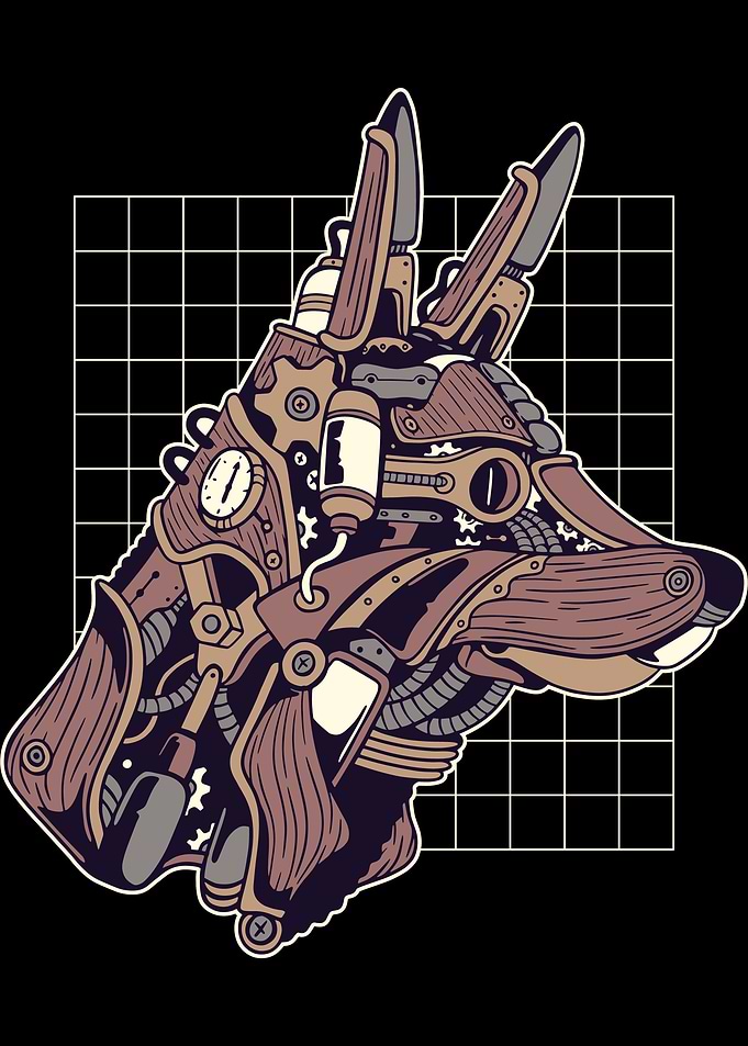 wolf steampunk