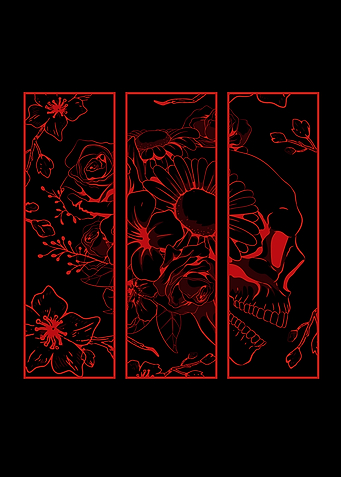 Skull Flowers Aesthetic