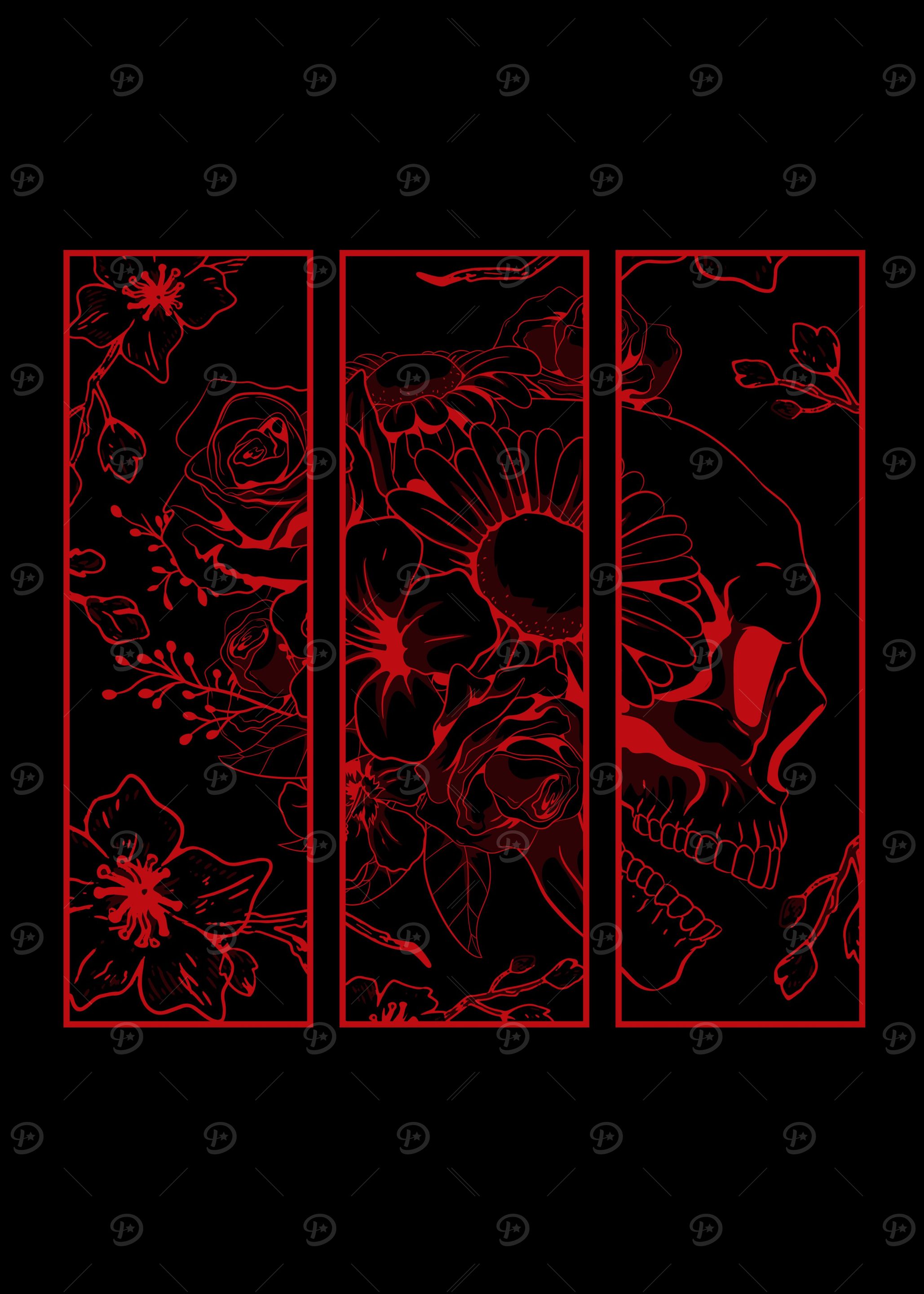 Skull Flowers Aesthetic