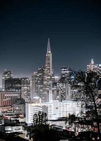 City Lights in the dark