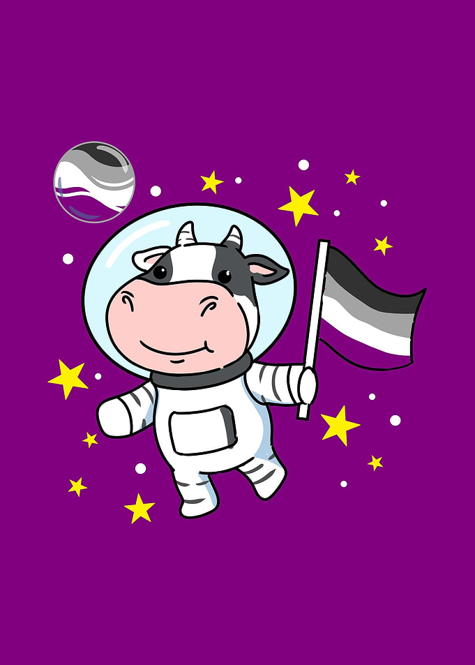 Cow Astronaut Asexual
