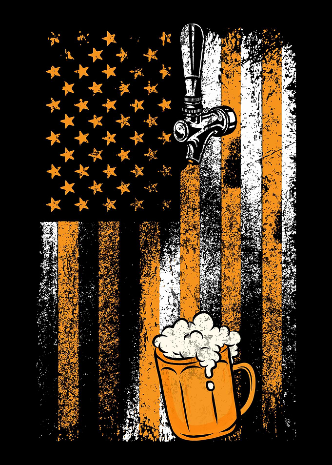 Craft Beer US Flag Brewery
