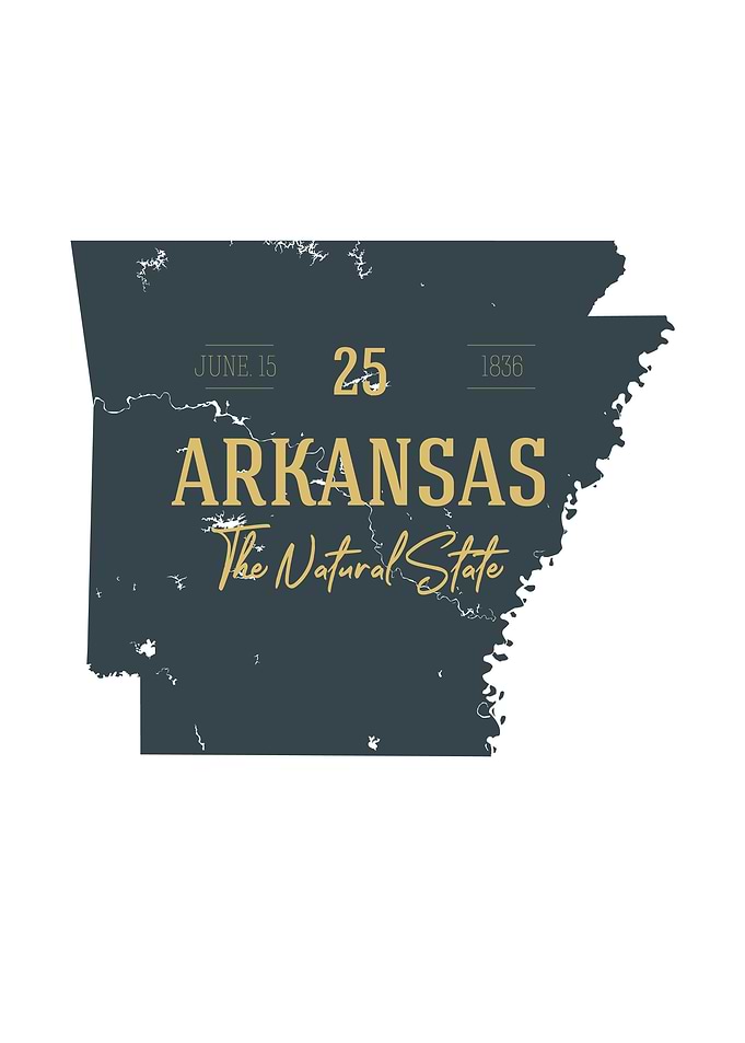 Arkansas State Map USA