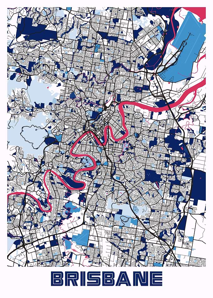 Brisbane Map Australia