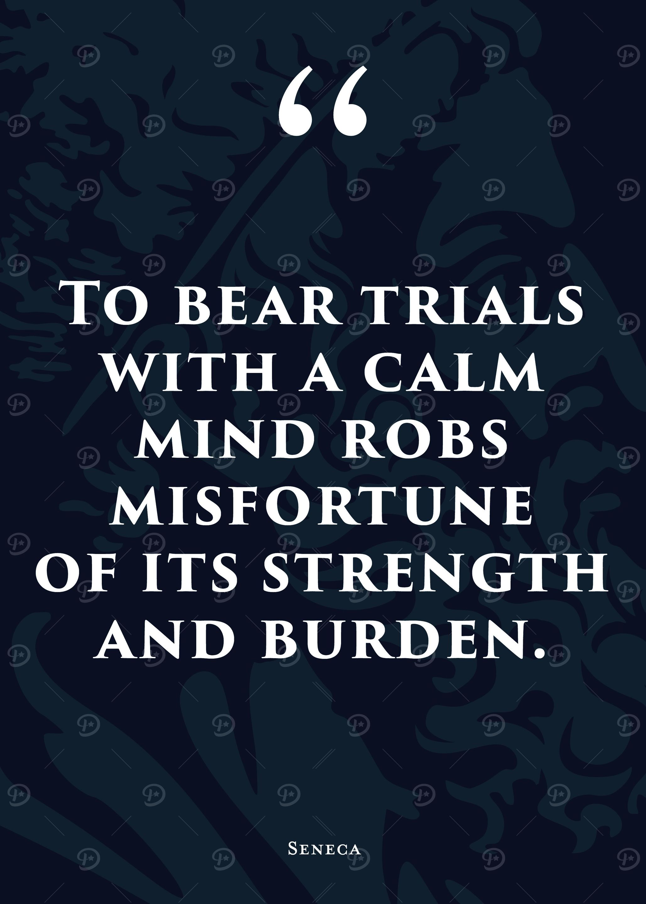 Stoic Quote 31 Blue