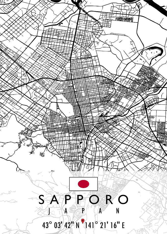 SAPPORO MAP JAPAN