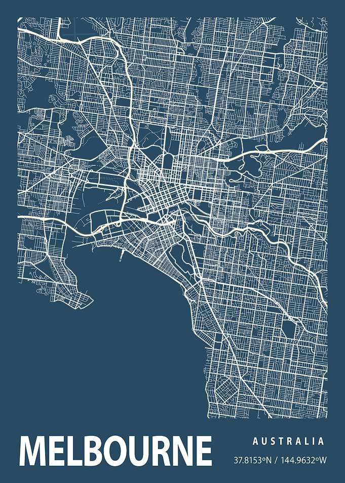 Melbourne Map Australia