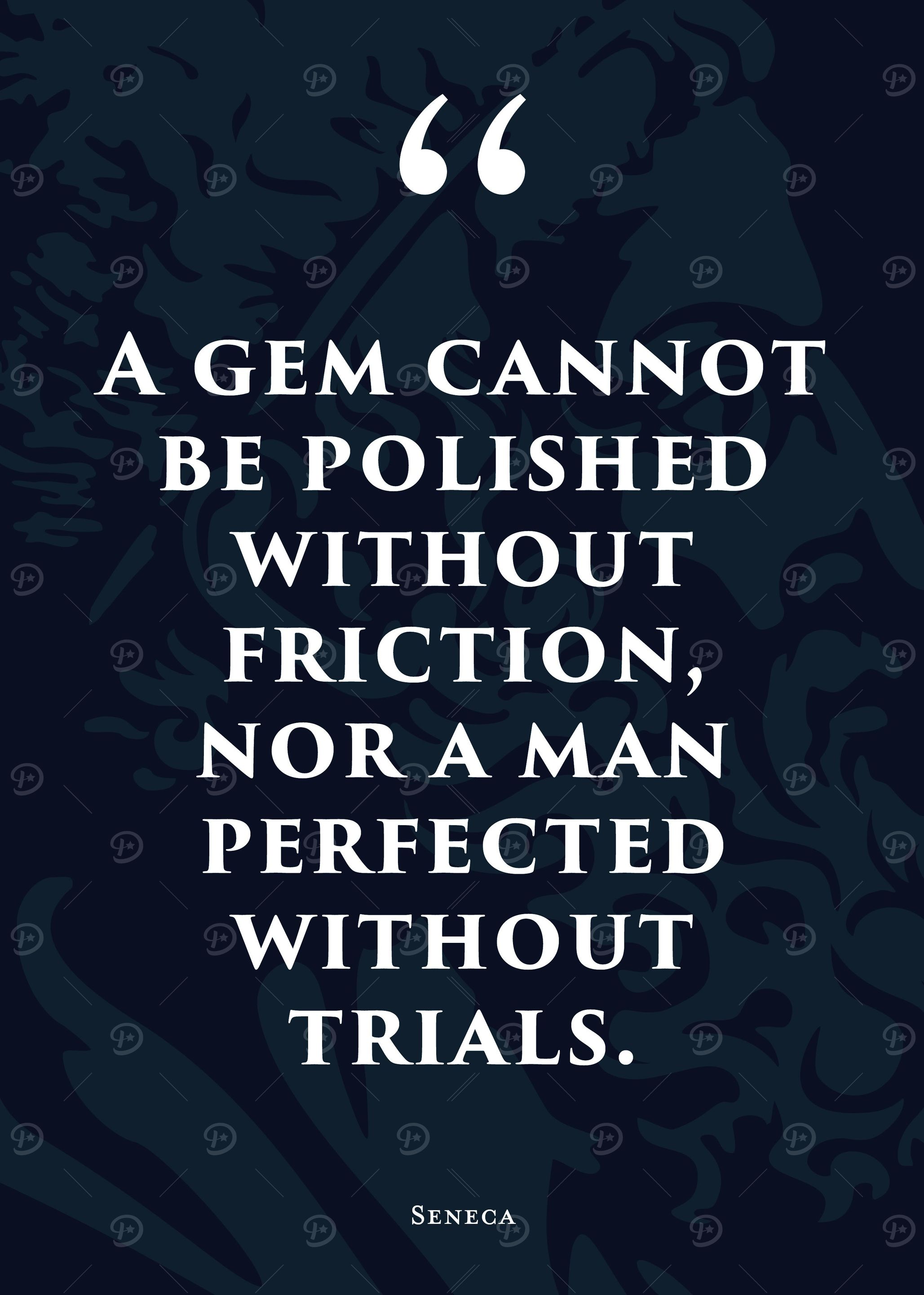 Stoic Quote 28 Blue
