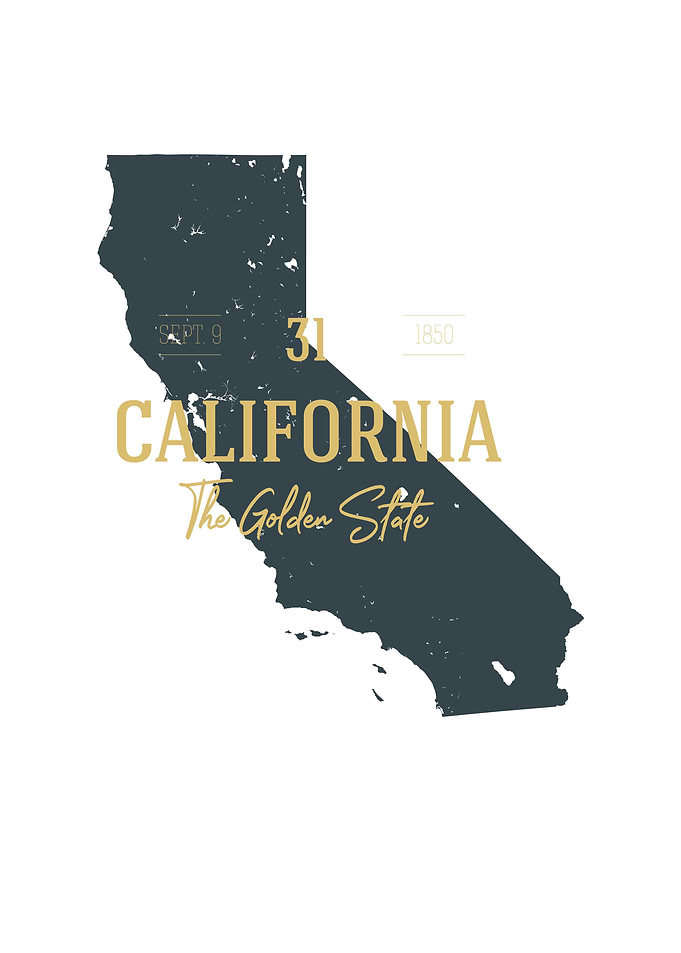 California State Map USA