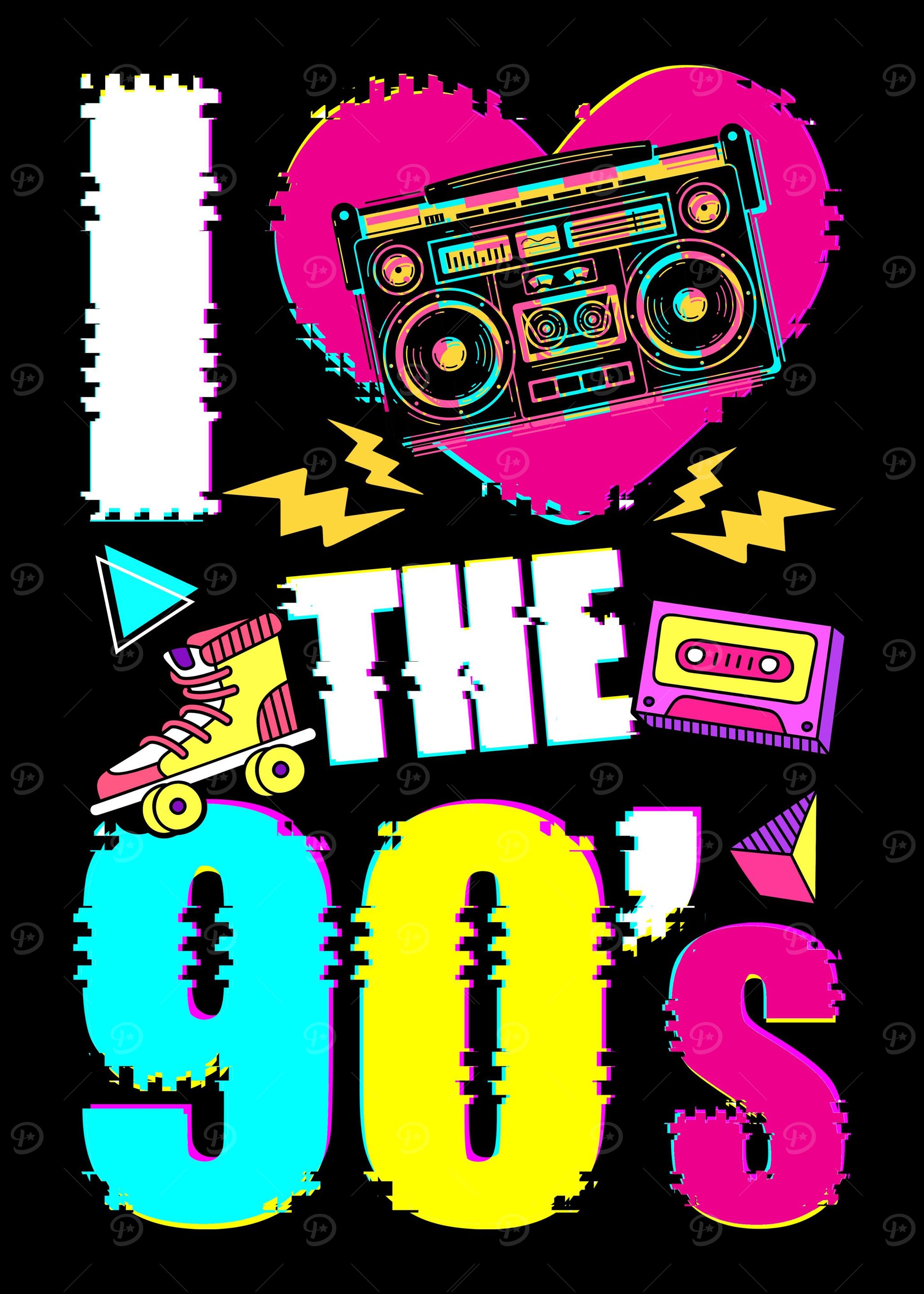 I Love 90s Vintage Vibe