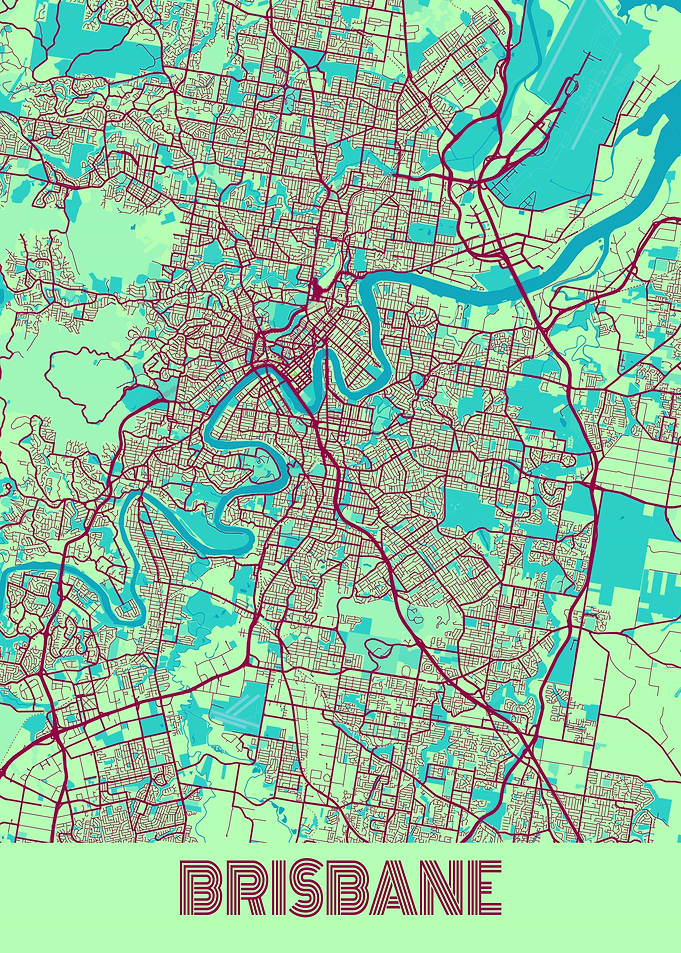 Brisbane Map Australia