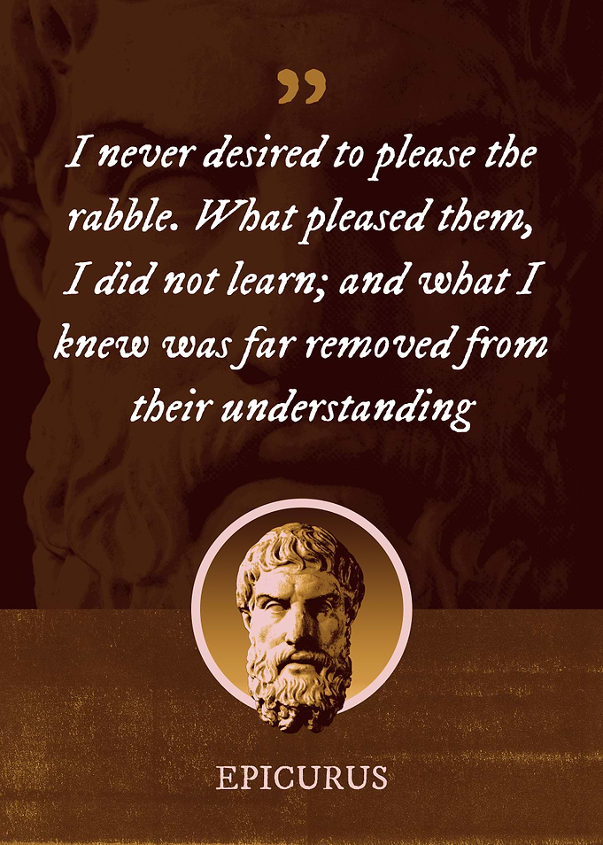I never desired to please