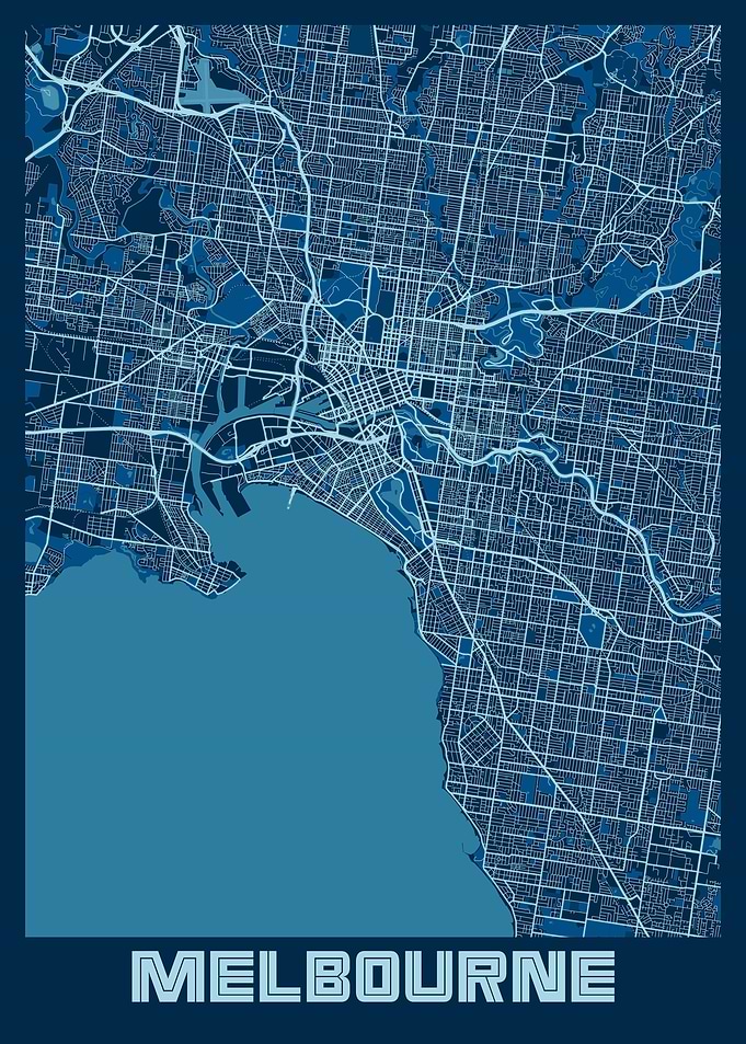 Melbourne City Map