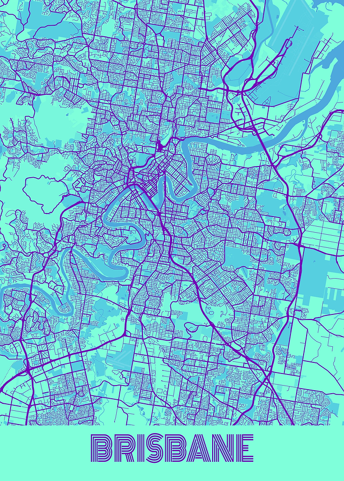 Brisbane Map Australia