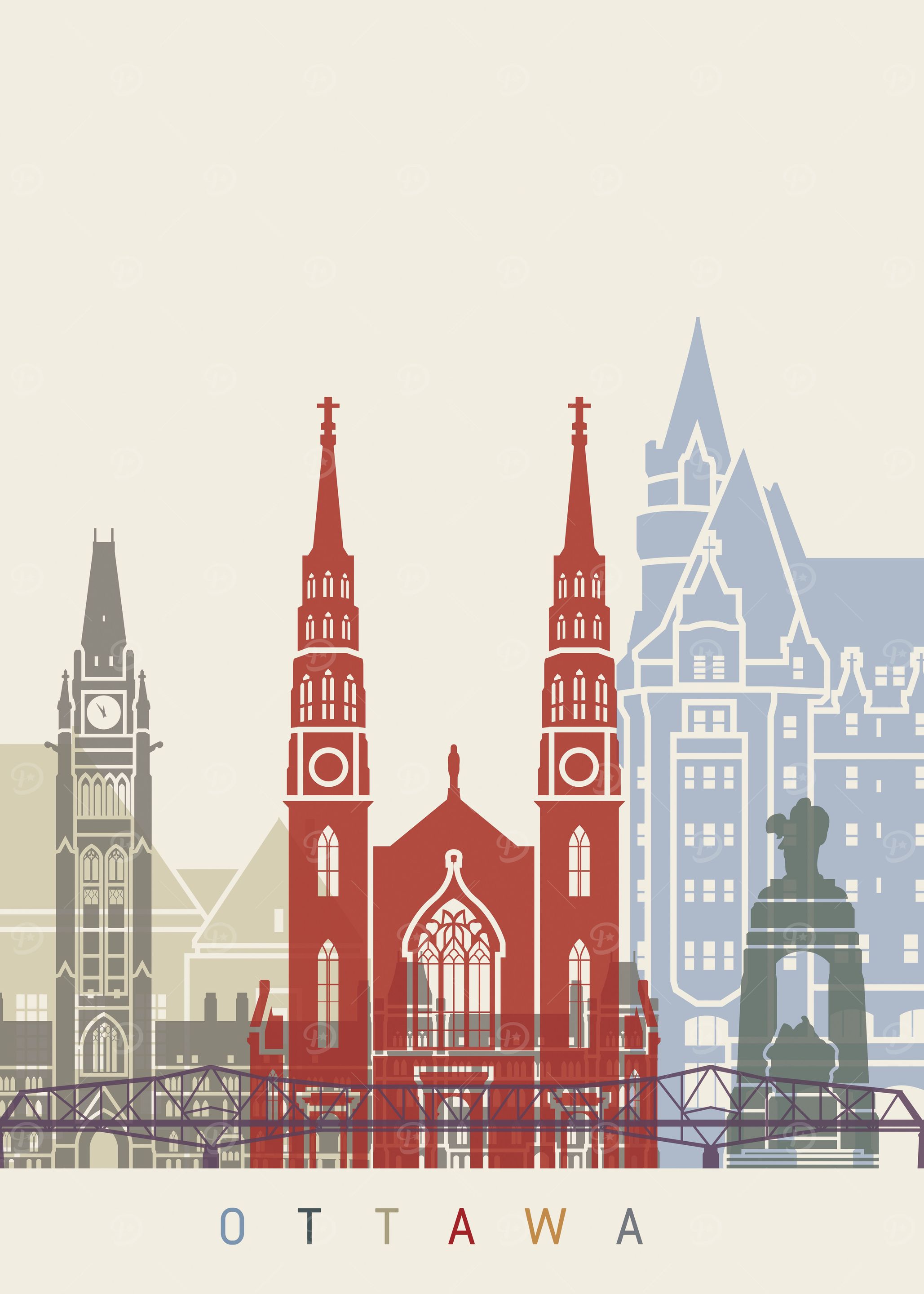 Ottawa skyline poster