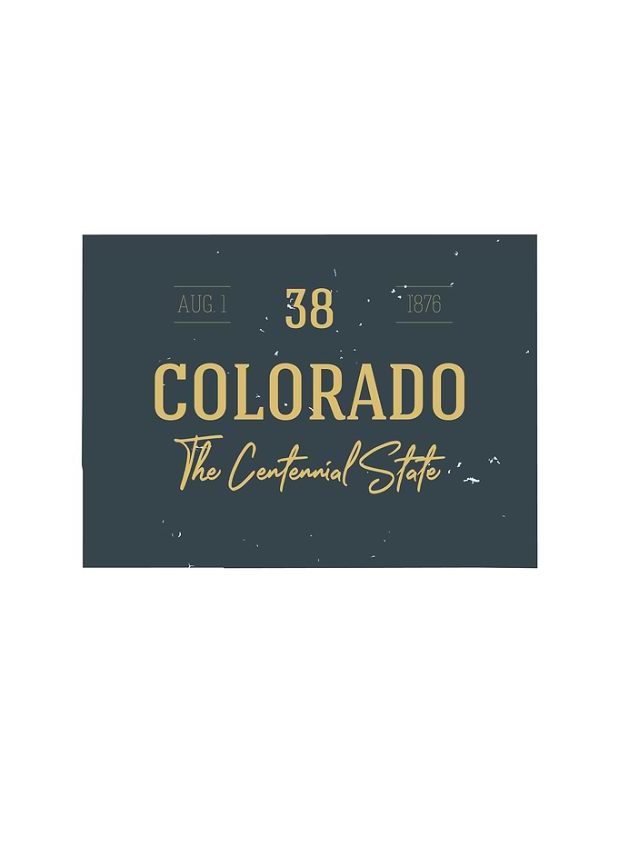 Colorado State Map USA