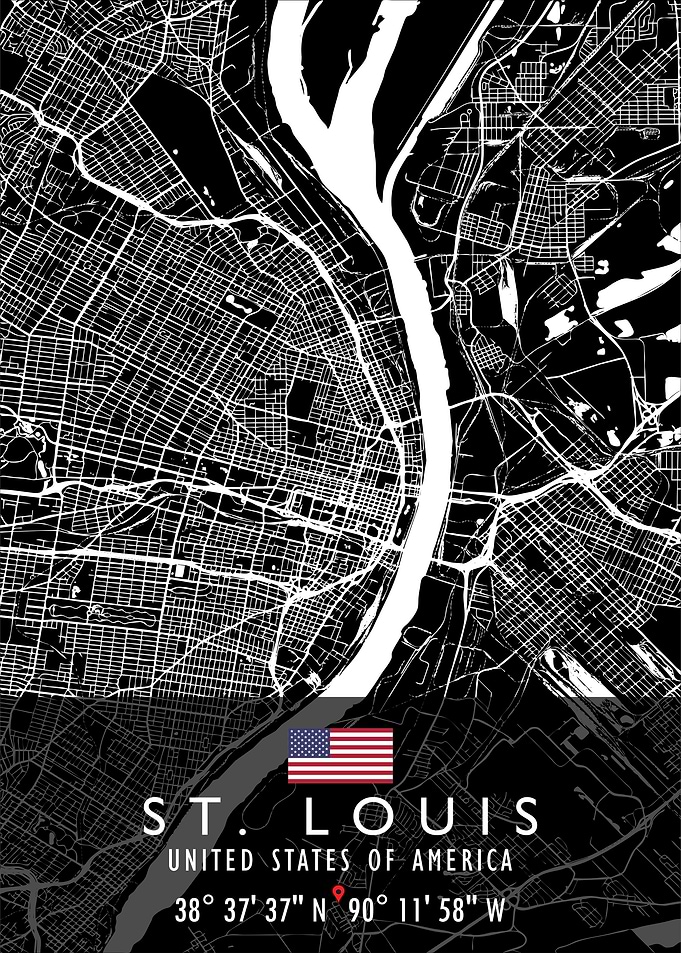 ST LOUIS MAP USA