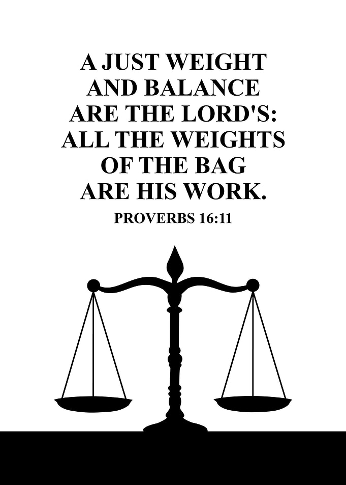 Proverbs 16 11